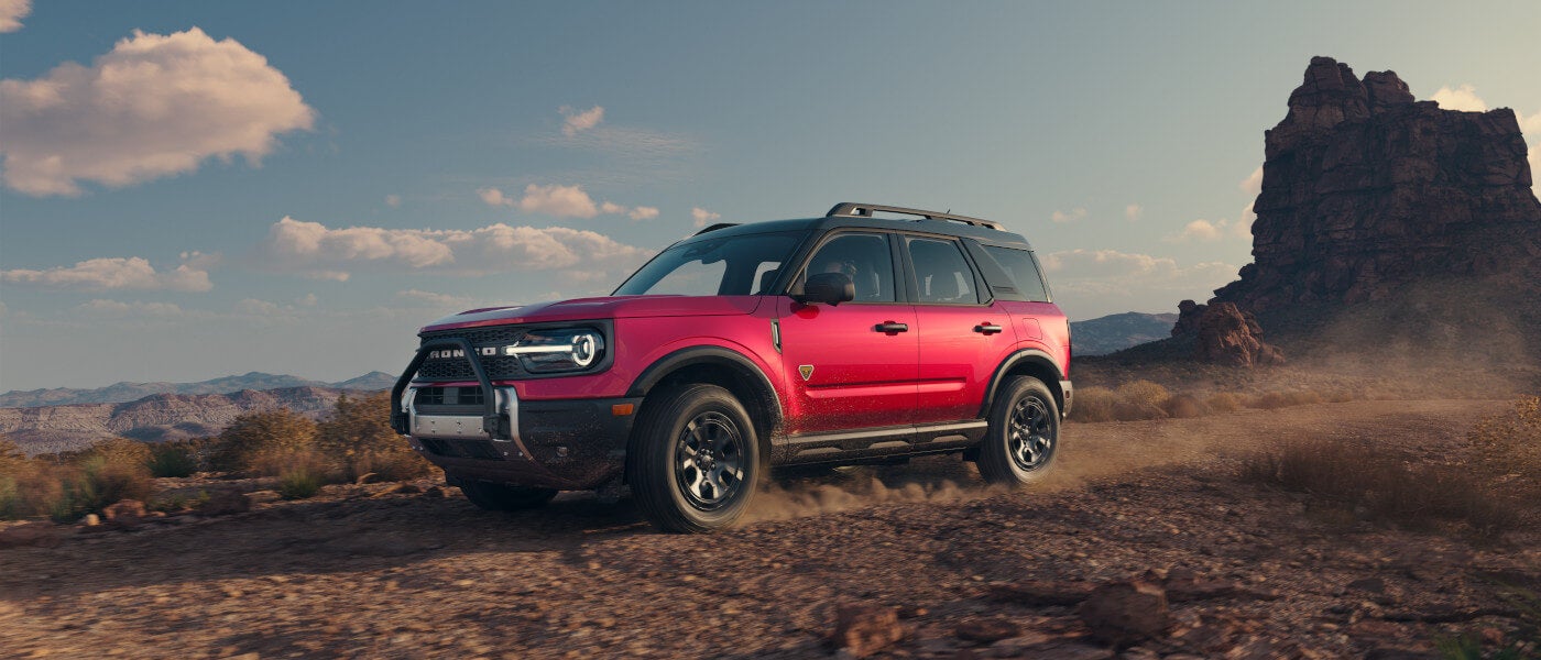 2025 Ford Bronco Sport driving in the desert
